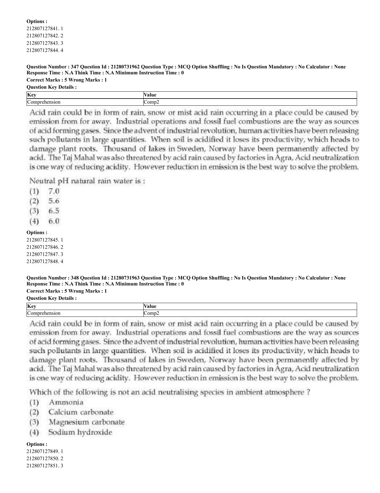 CUET 2023 English Odia Shift 3 Question Papers - Page 175
