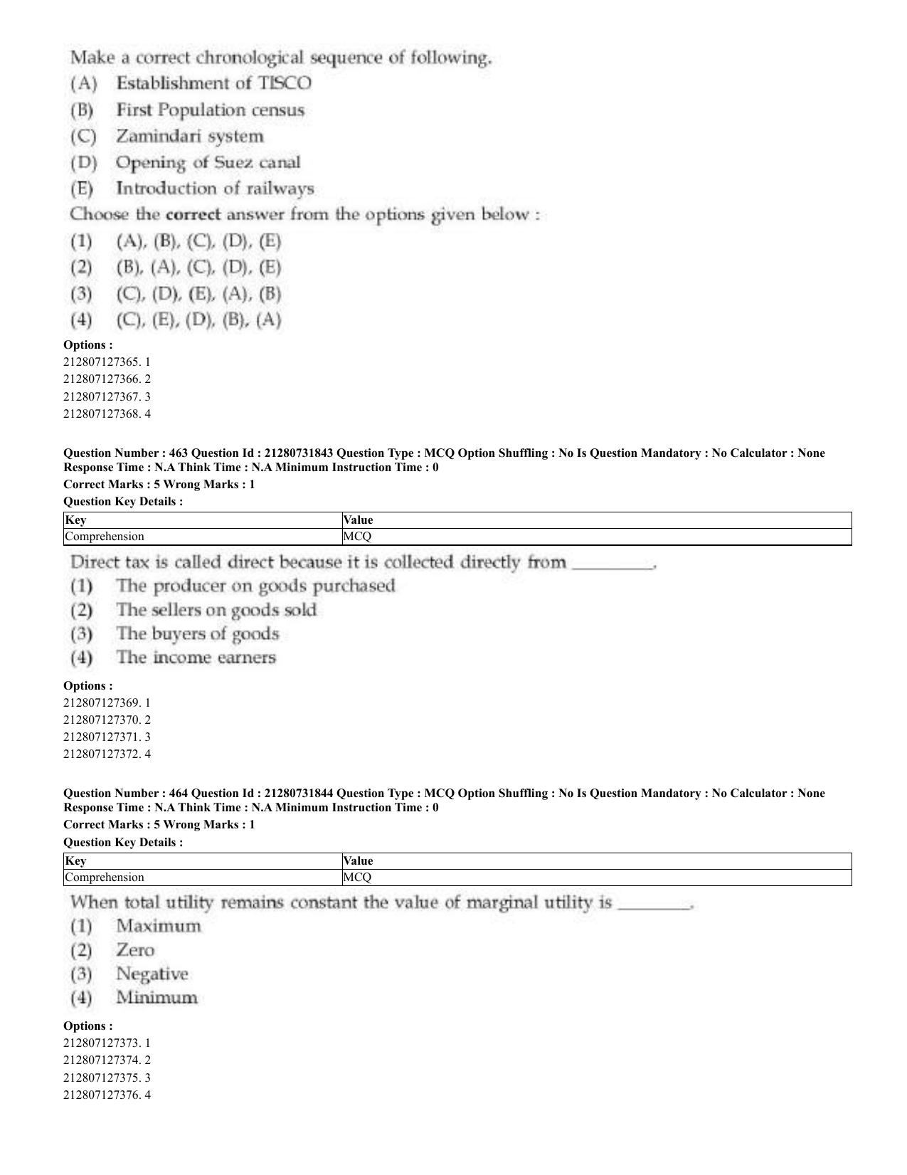 CUET 2023 English Odia Shift 3 Question Papers - Page 231