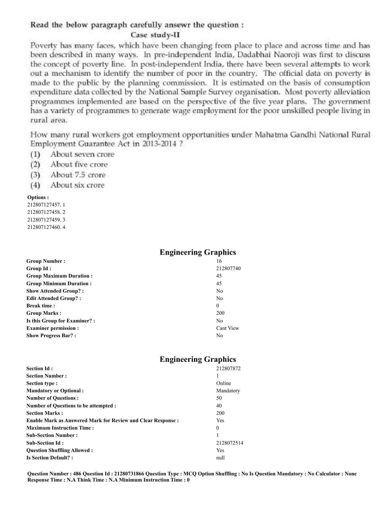 CUET 2023 English Odia Shift 3 Question Papers - Page 242