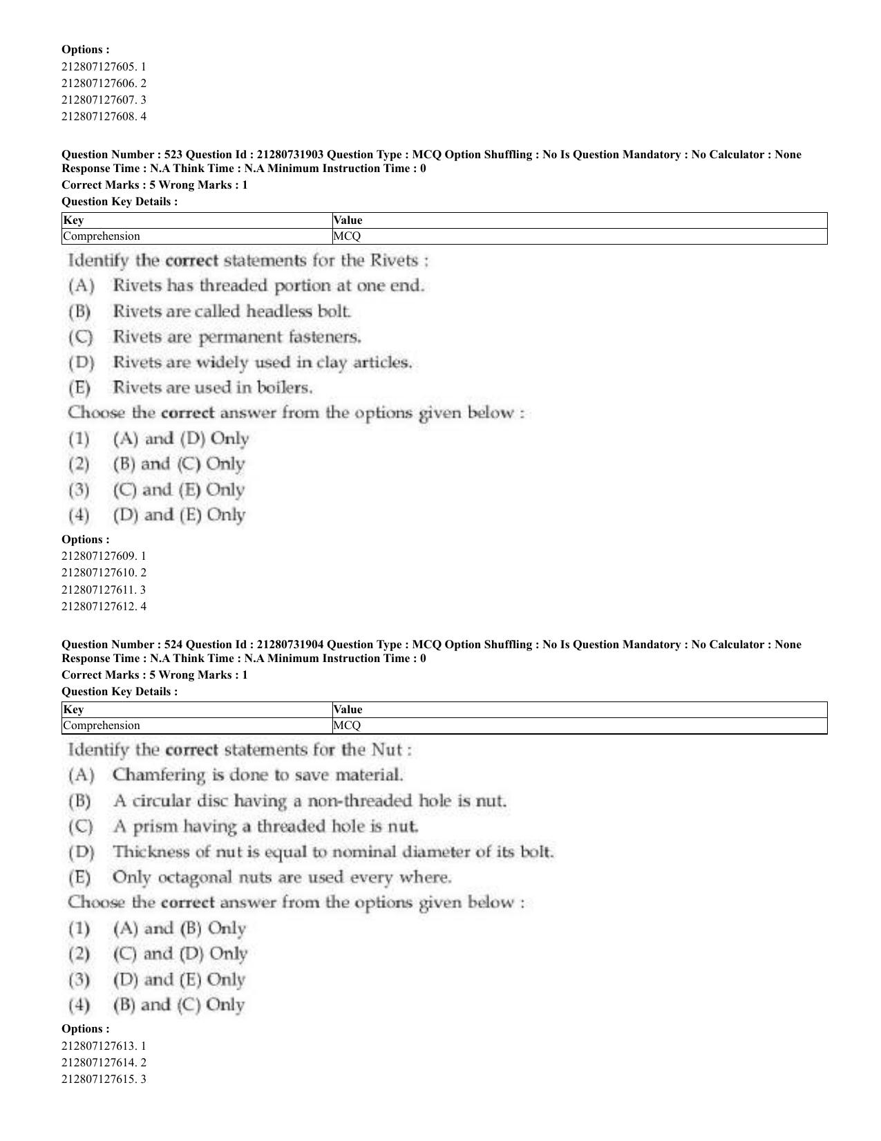 CUET 2023 English Odia Shift 3 Question Papers - Page 261