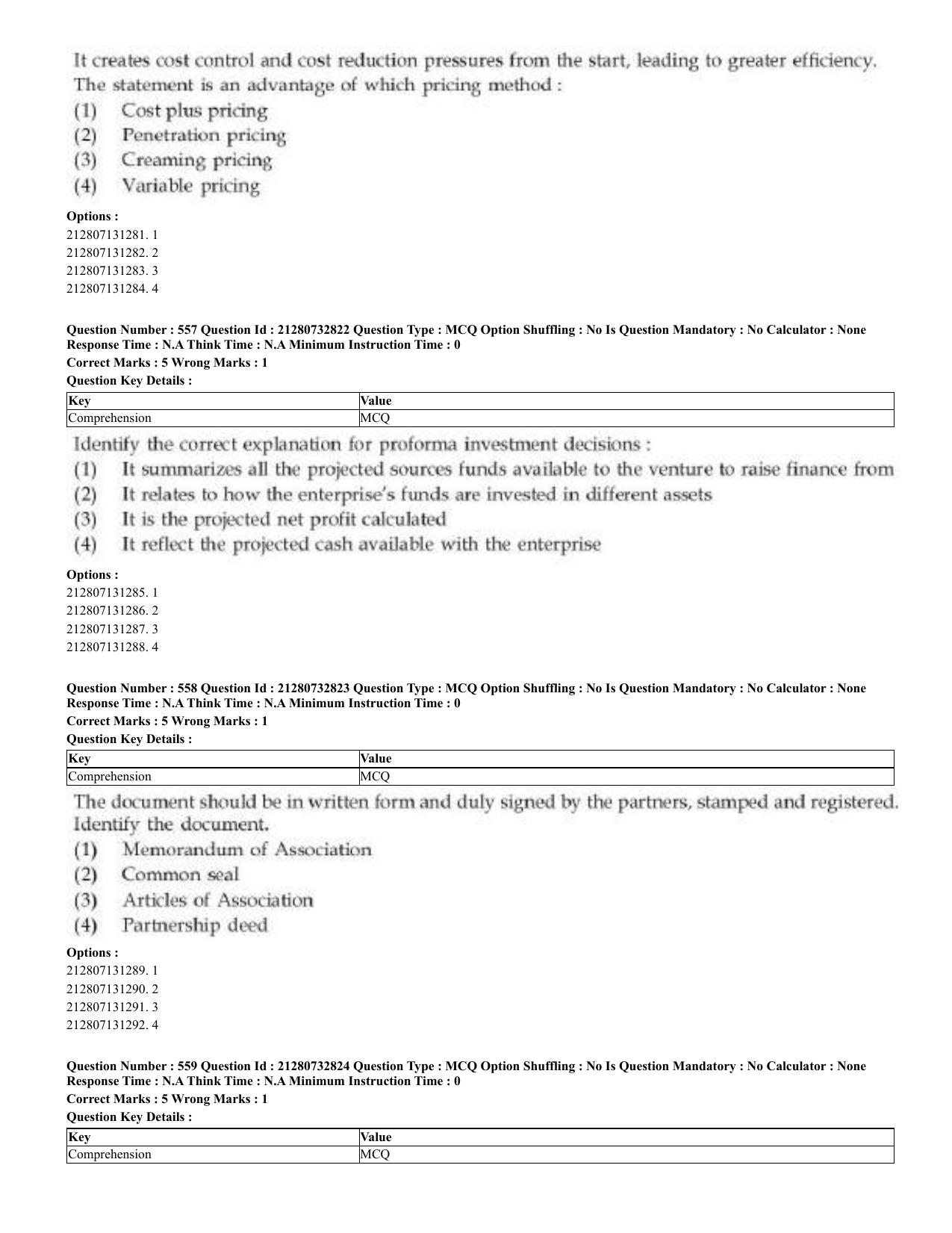 CUET 2023 English Odia Shift 3 Question Papers - Page 278