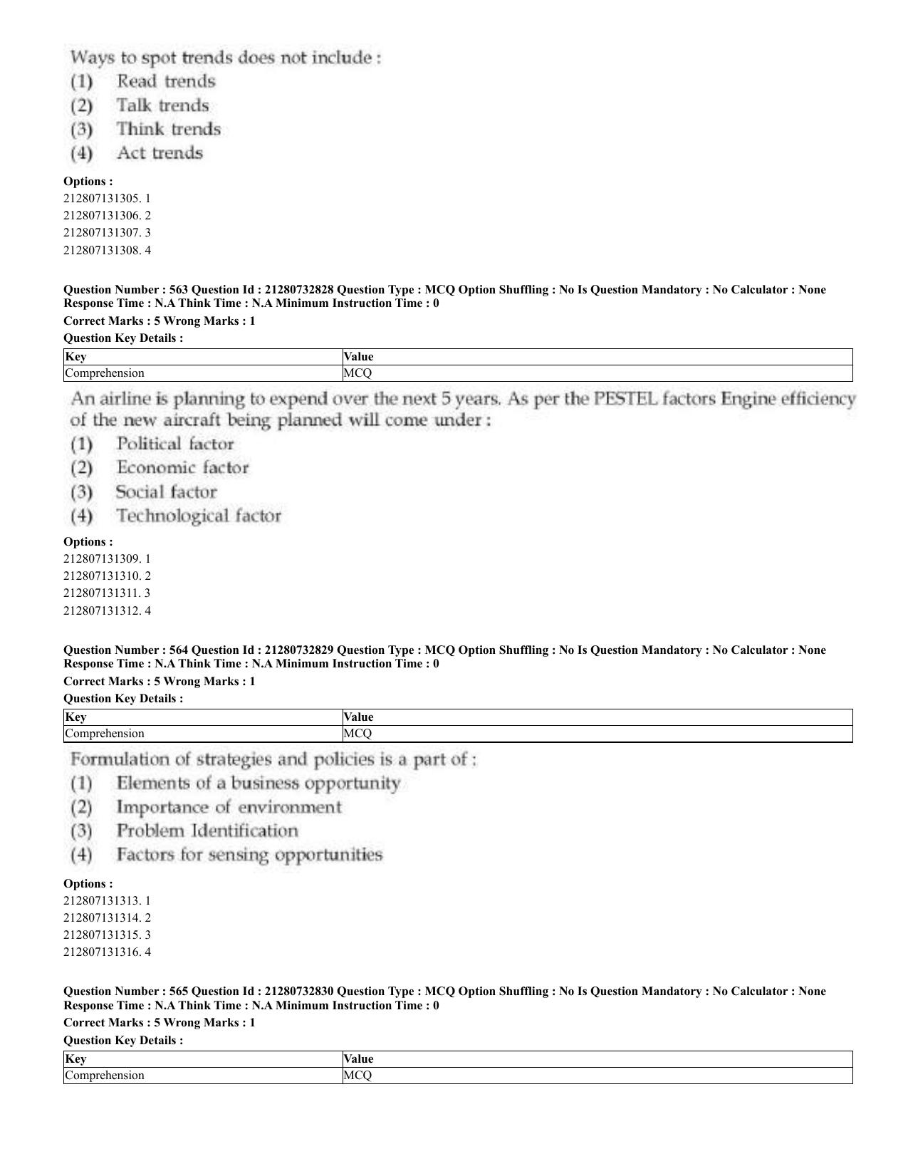 CUET 2023 English Odia Shift 3 Question Papers - Page 280