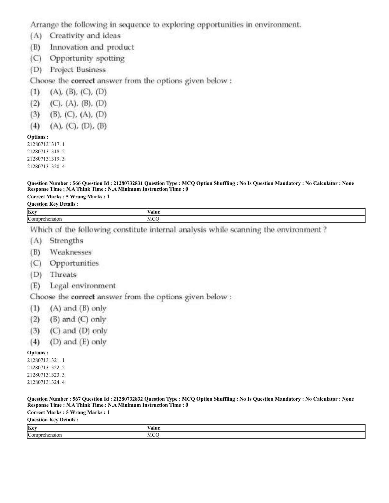 CUET 2023 English Odia Shift 3 Question Papers - Page 281
