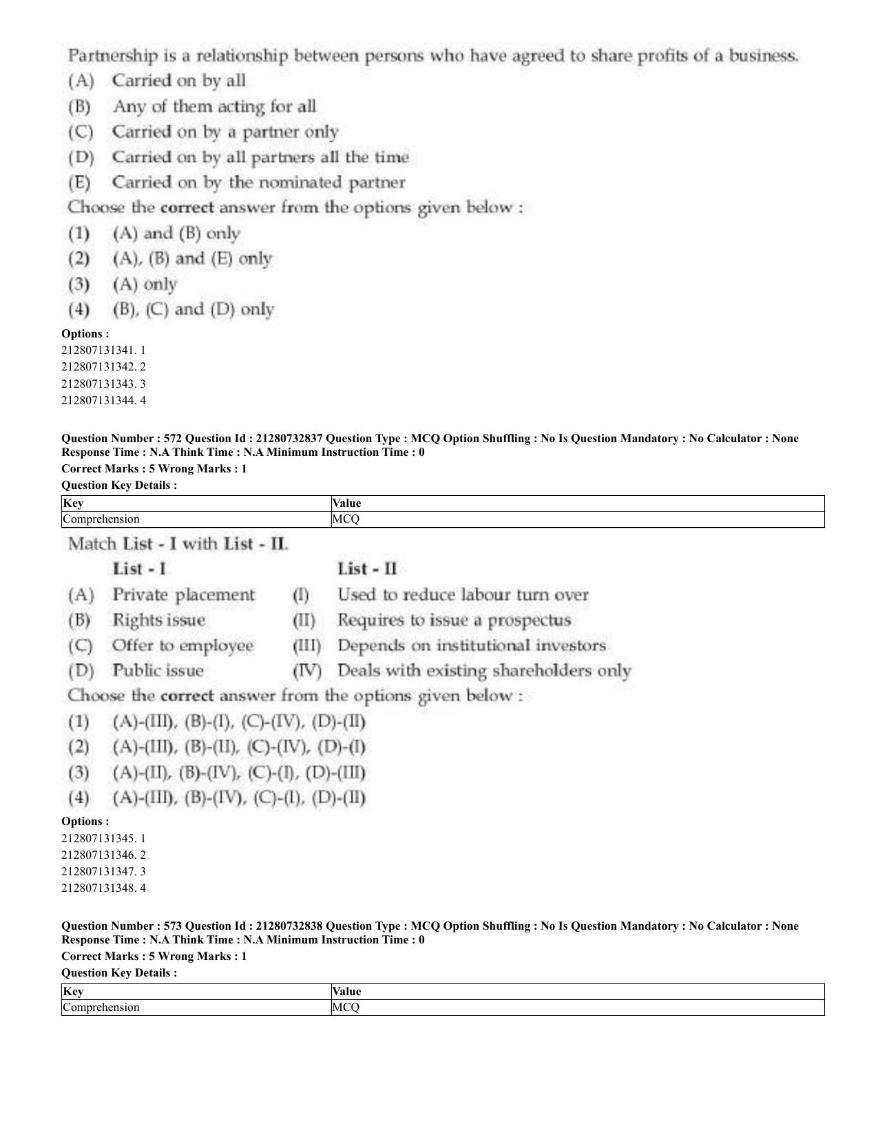 CUET 2023 English Odia Shift 3 Question Papers - Page 284