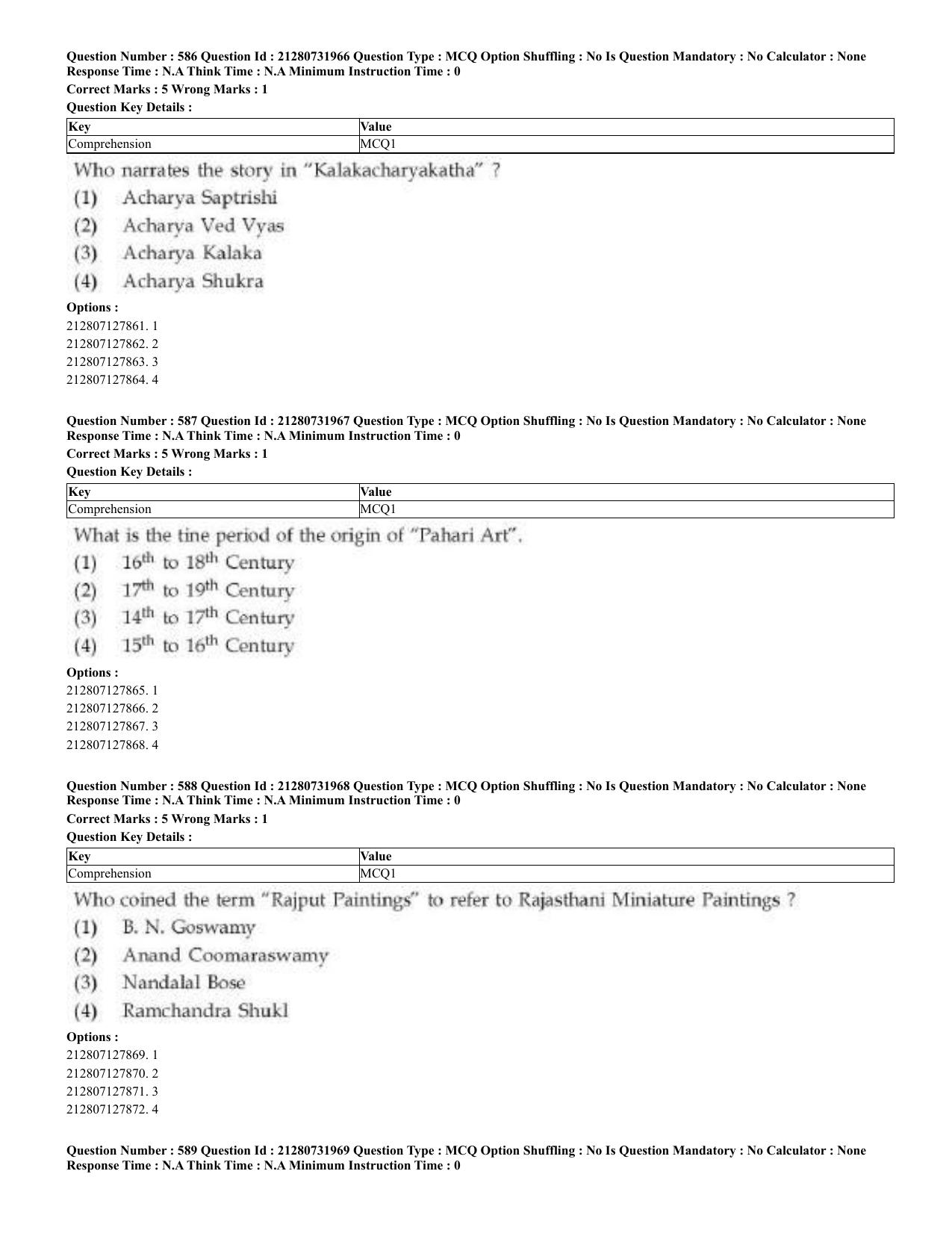 CUET 2023 English Odia Shift 3 Question Papers - Page 294
