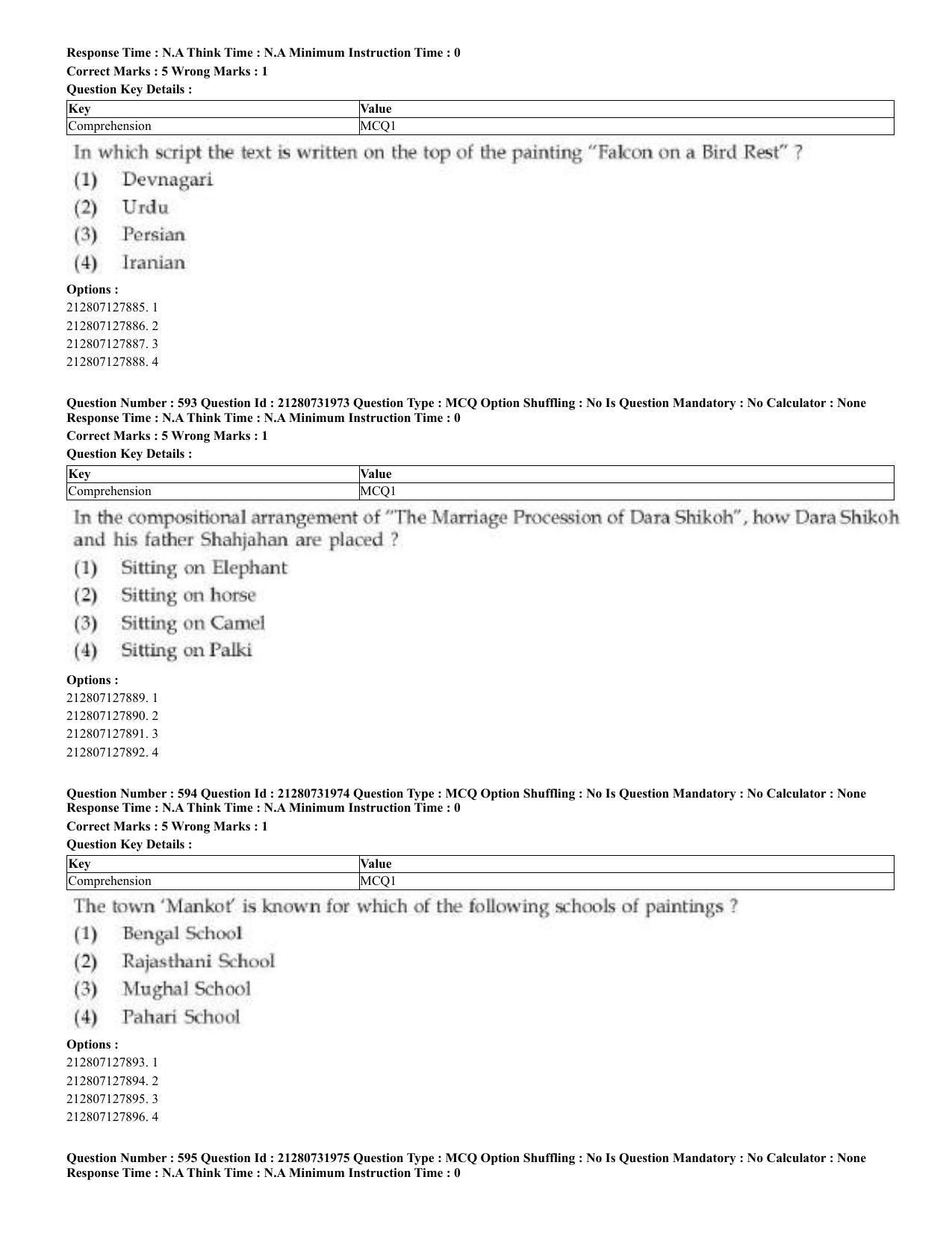 CUET 2023 English Odia Shift 3 Question Papers - Page 296