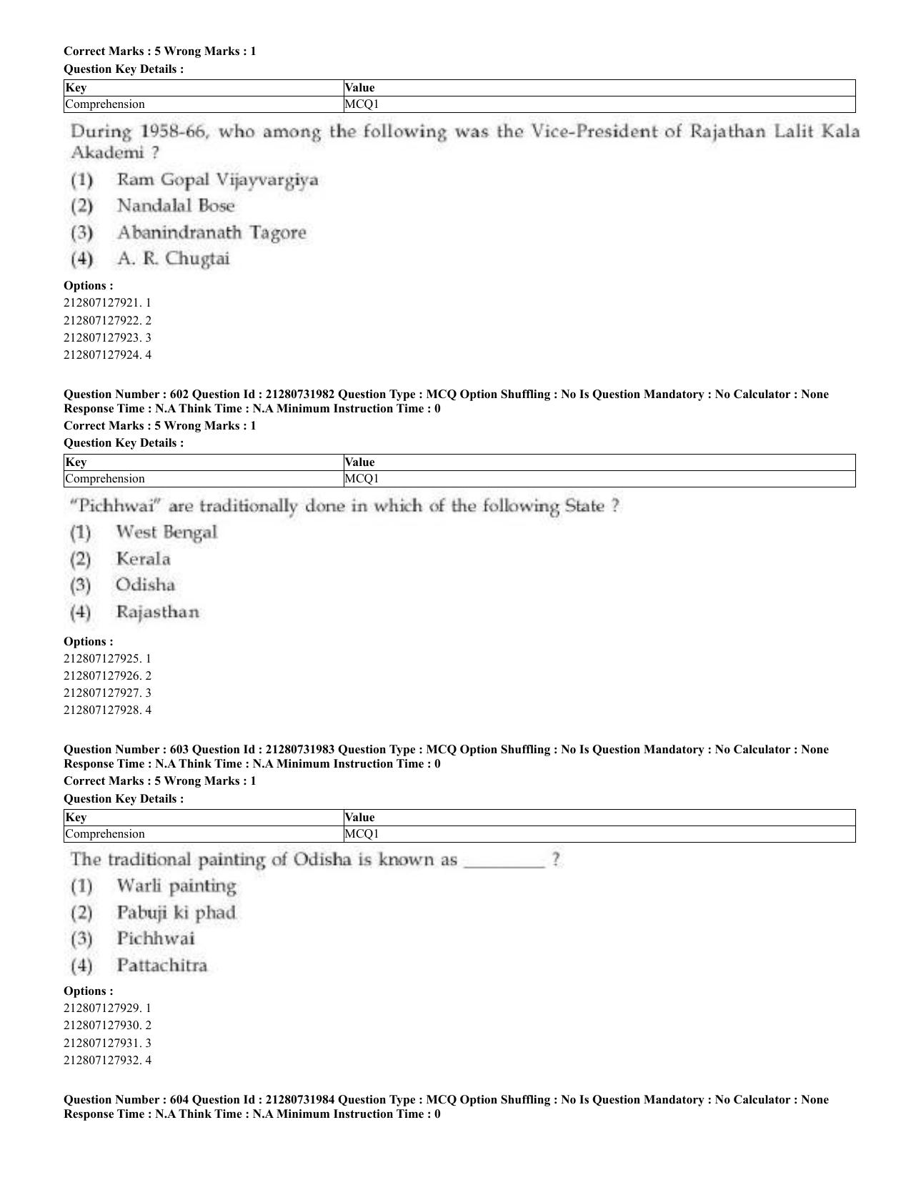 CUET 2023 English Odia Shift 3 Question Papers - Page 299