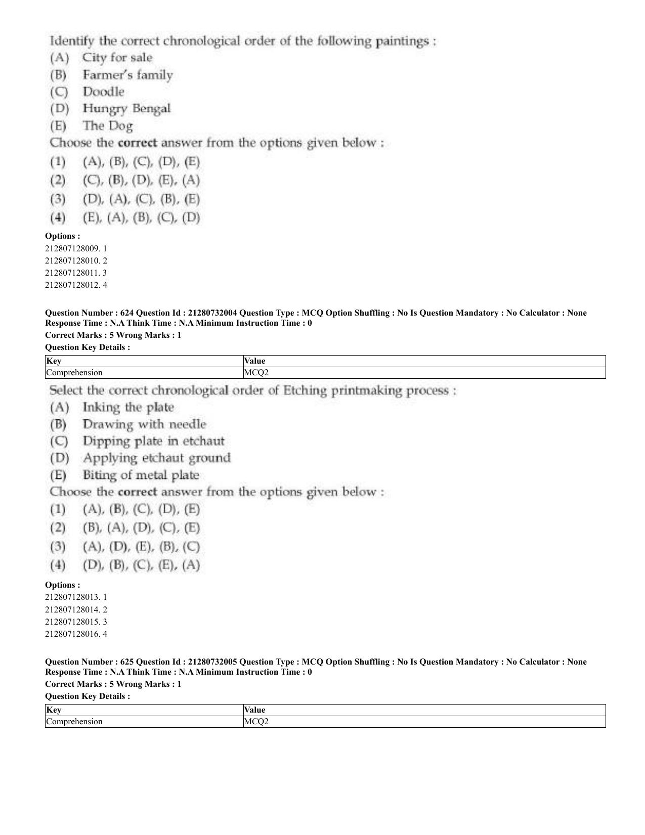 CUET 2023 English Odia Shift 3 Question Papers - Page 314