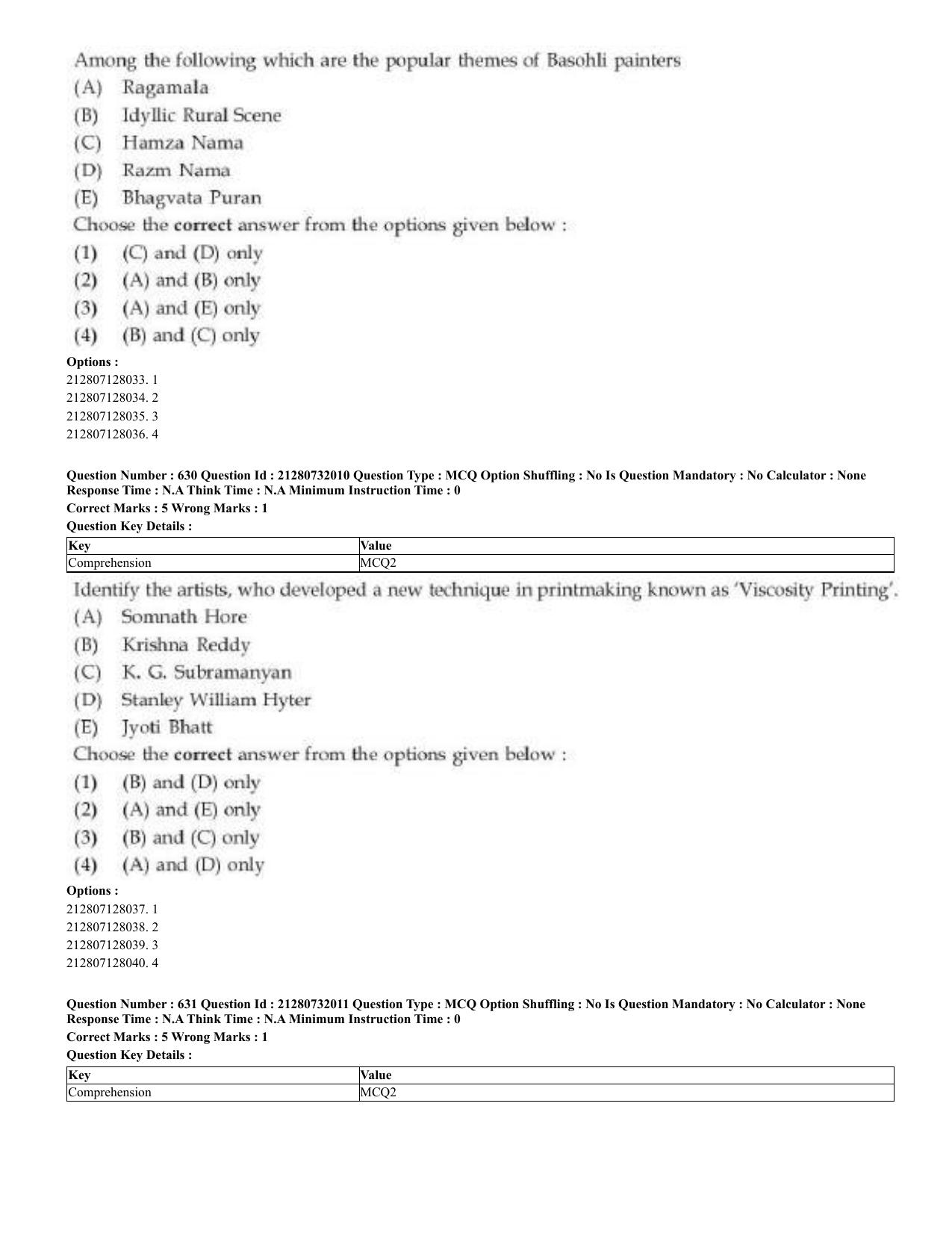 CUET 2023 English Odia Shift 3 Question Papers - Page 317