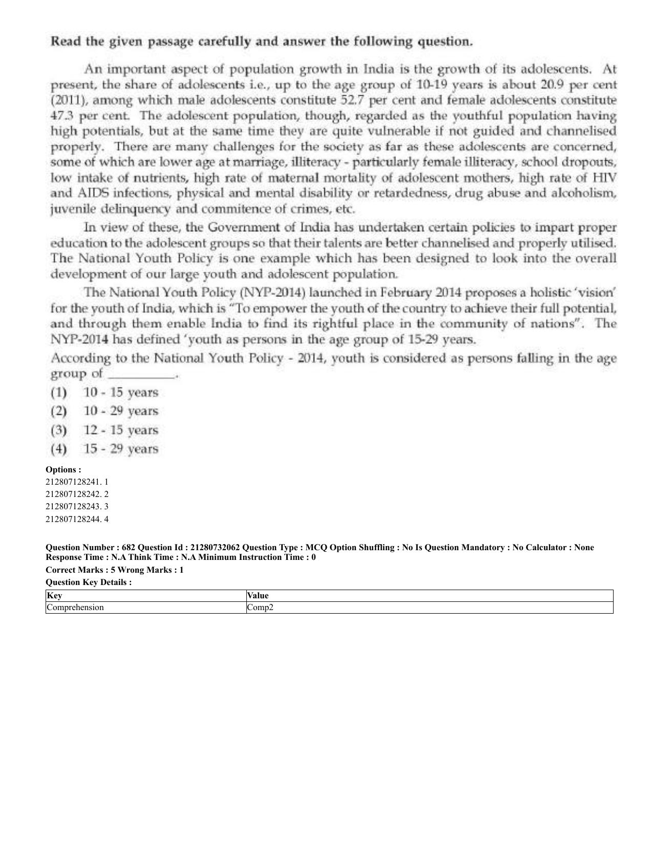 CUET 2023 English Odia Shift 3 Question Papers - Page 342