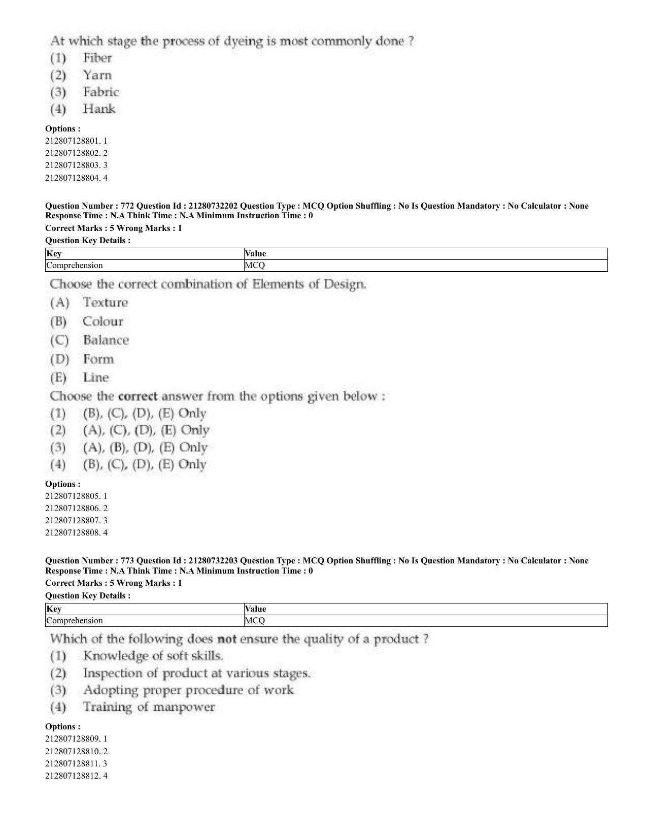 CUET 2023 English Odia Shift 3 Question Papers - Page 383