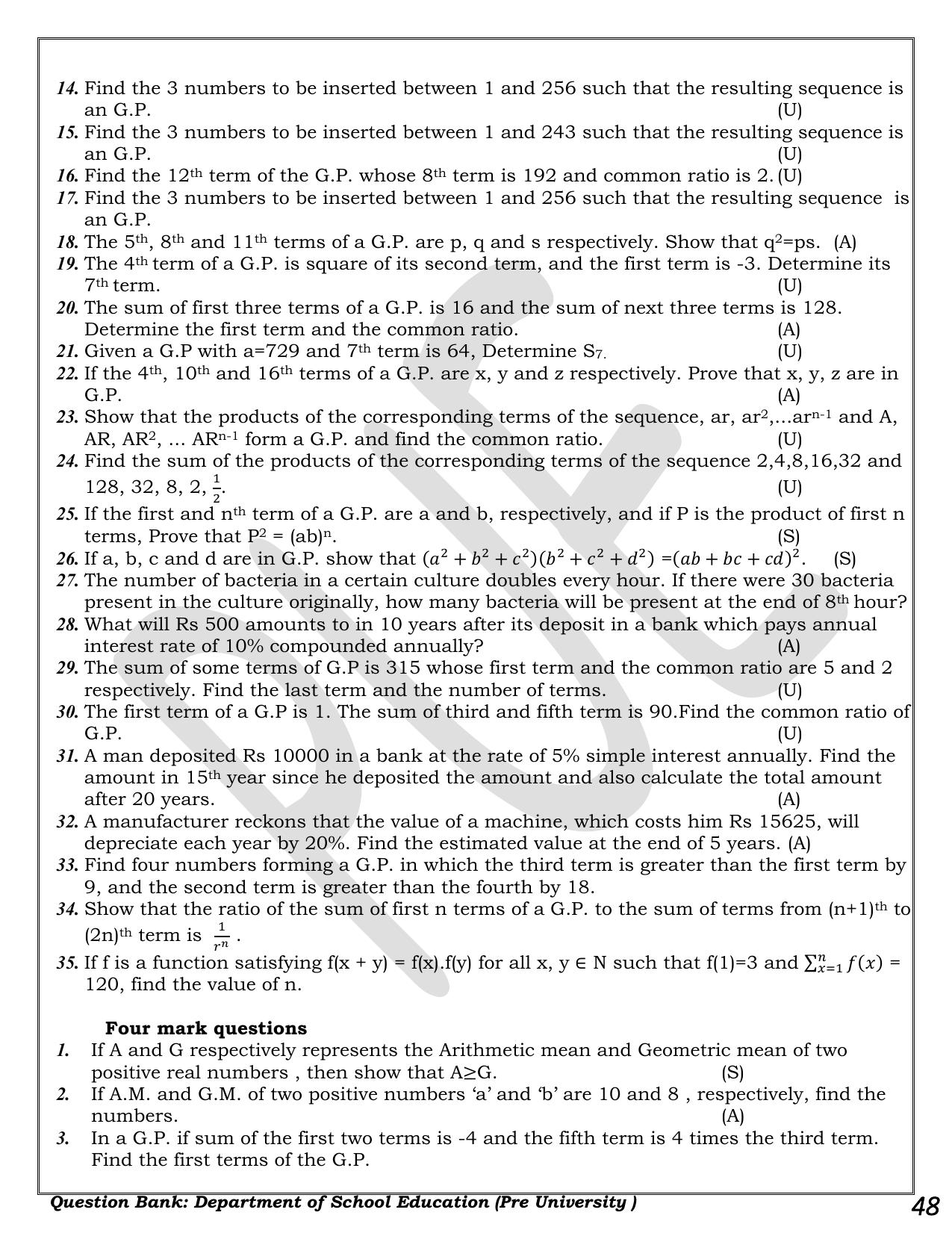 Karnataka 1st PUC Question Bank 2025 - Maths - Page 48