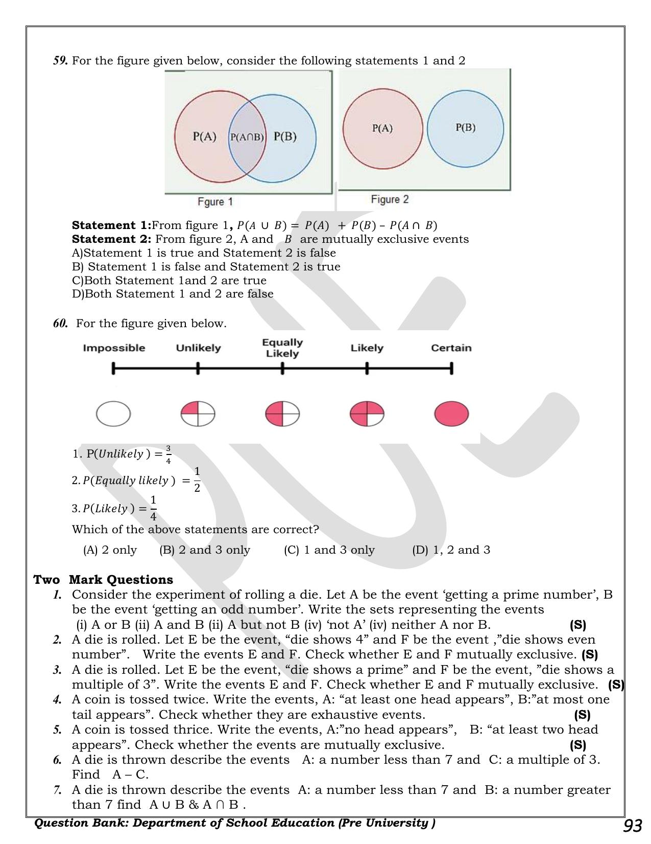 Karnataka 1st PUC Question Bank 2025 - Maths - Page 93