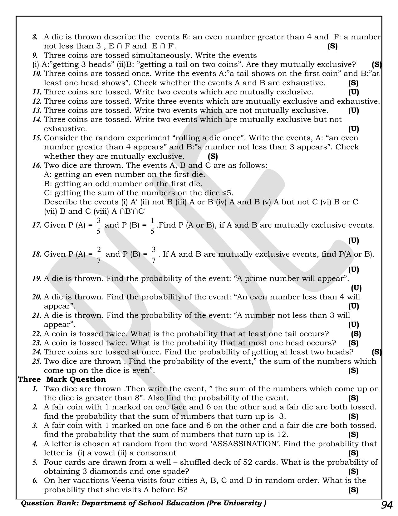 Karnataka 1st PUC Question Bank 2025 - Maths - Page 94