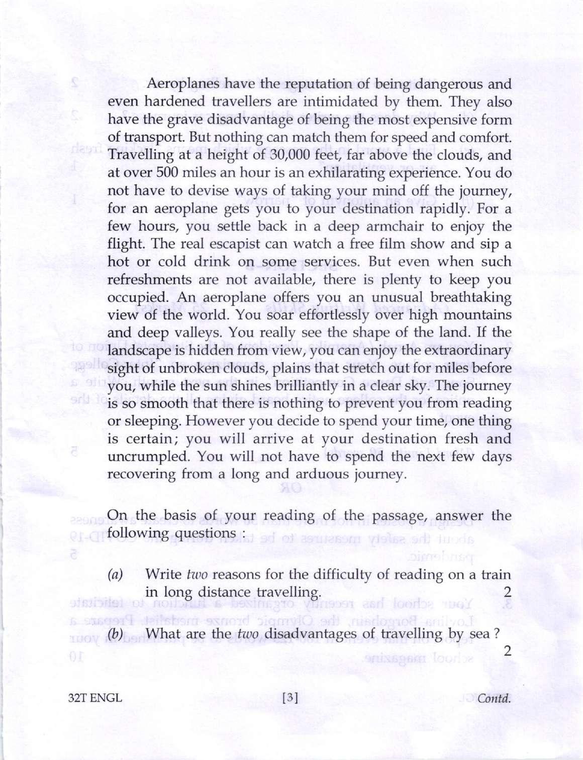 Assam HS 2nd Year English 2022 Question Paper - Page 3