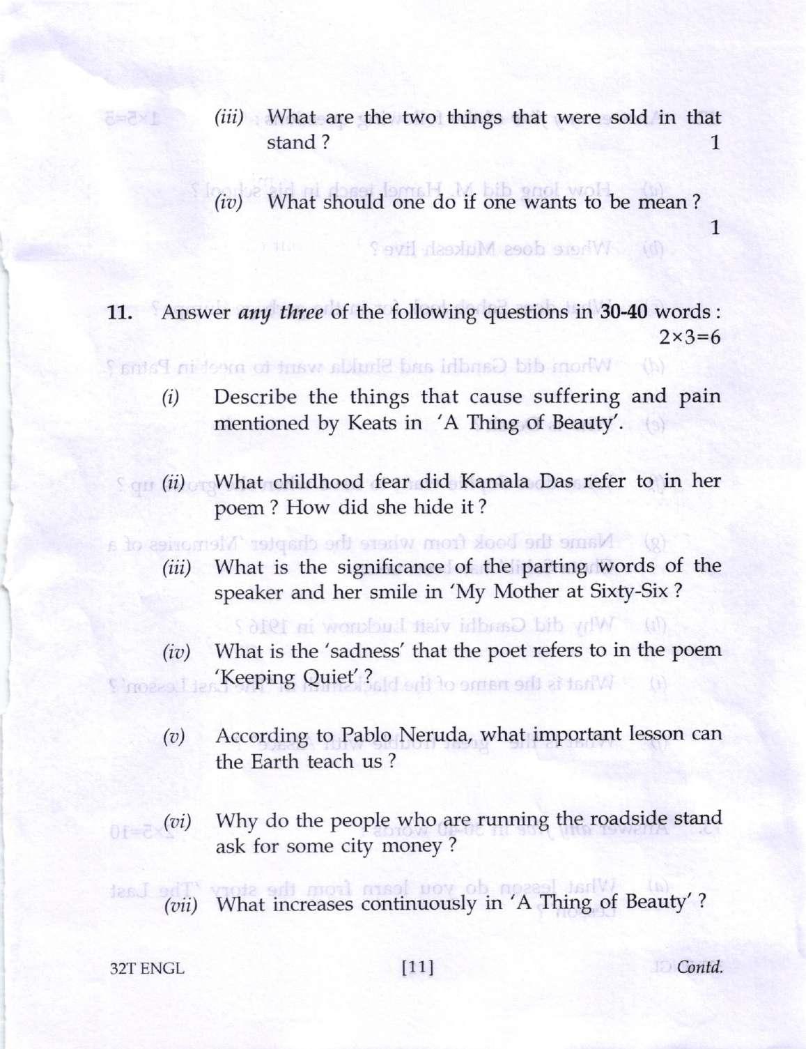 Assam HS 2nd Year English 2022 Question Paper - Page 11