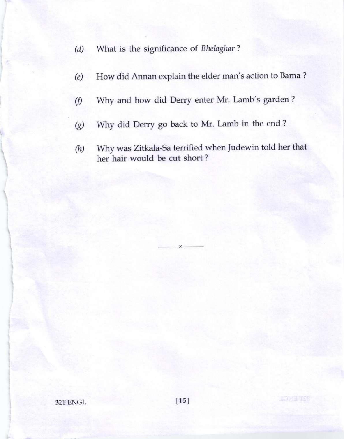 Assam HS 2nd Year English 2022 Question Paper - Page 15