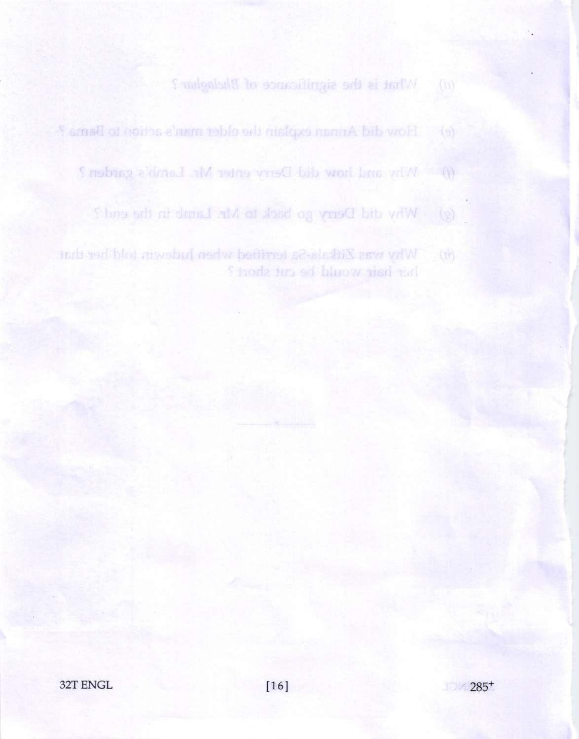Assam HS 2nd Year English 2022 Question Paper - Page 16
