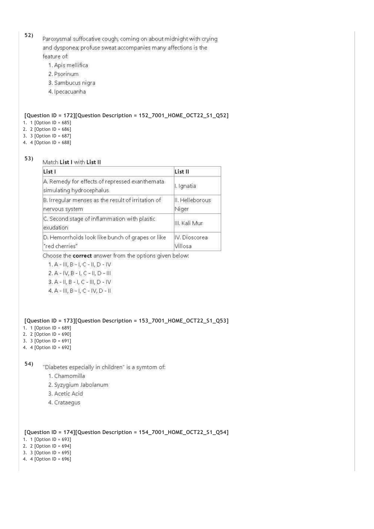 AIAPGET 2022 Homeopathy Question Paper - Page 19