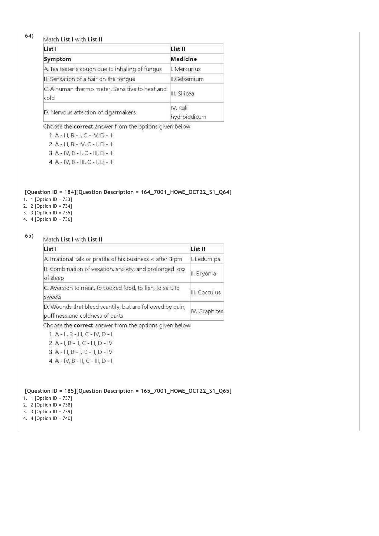 AIAPGET 2022 Homeopathy Question Paper - Page 23