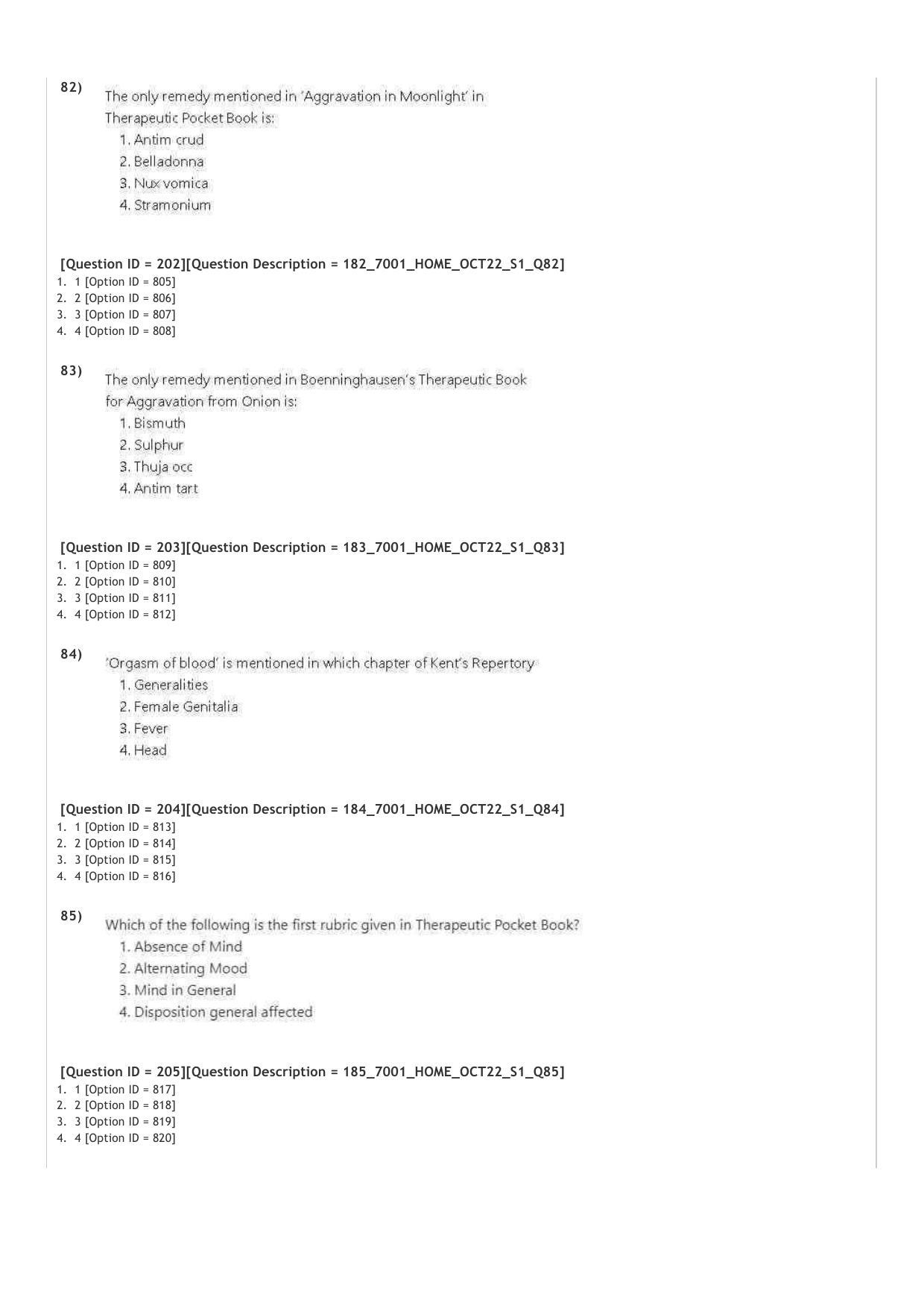 AIAPGET 2022 Homeopathy Question Paper - Page 30