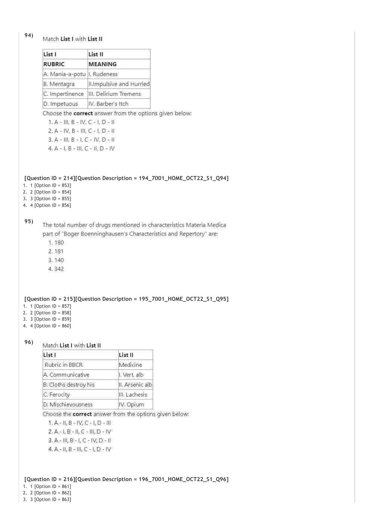 AIAPGET 2022 Homeopathy Question Paper - Page 34