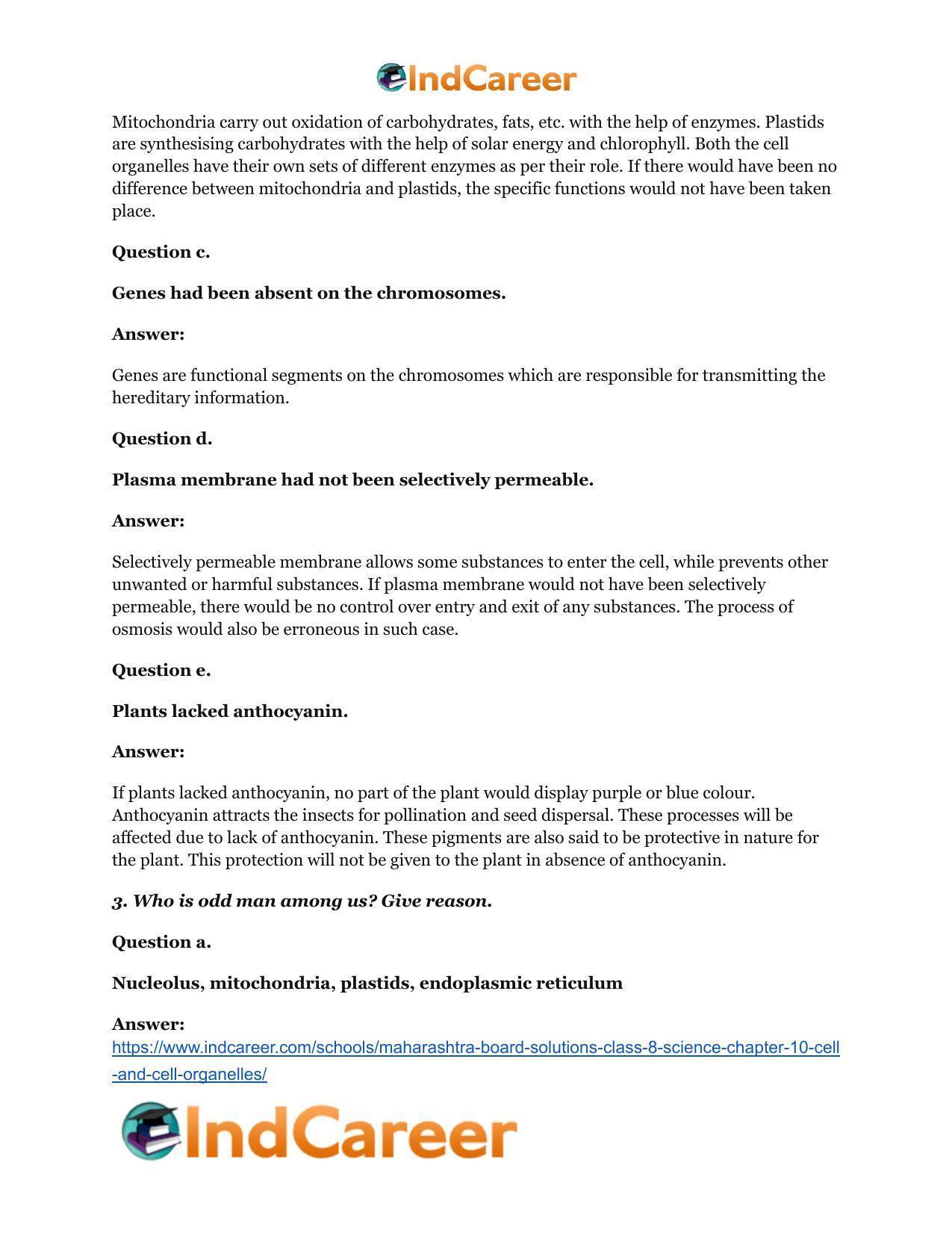 Maharashtra Board Solutions Class 8-Science: Chapter 10- Cell and Cell Organelles - Page 4