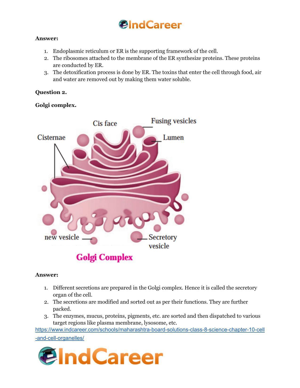 Maharashtra Board Solutions Class 8-Science: Chapter 10- Cell and Cell Organelles - Page 19