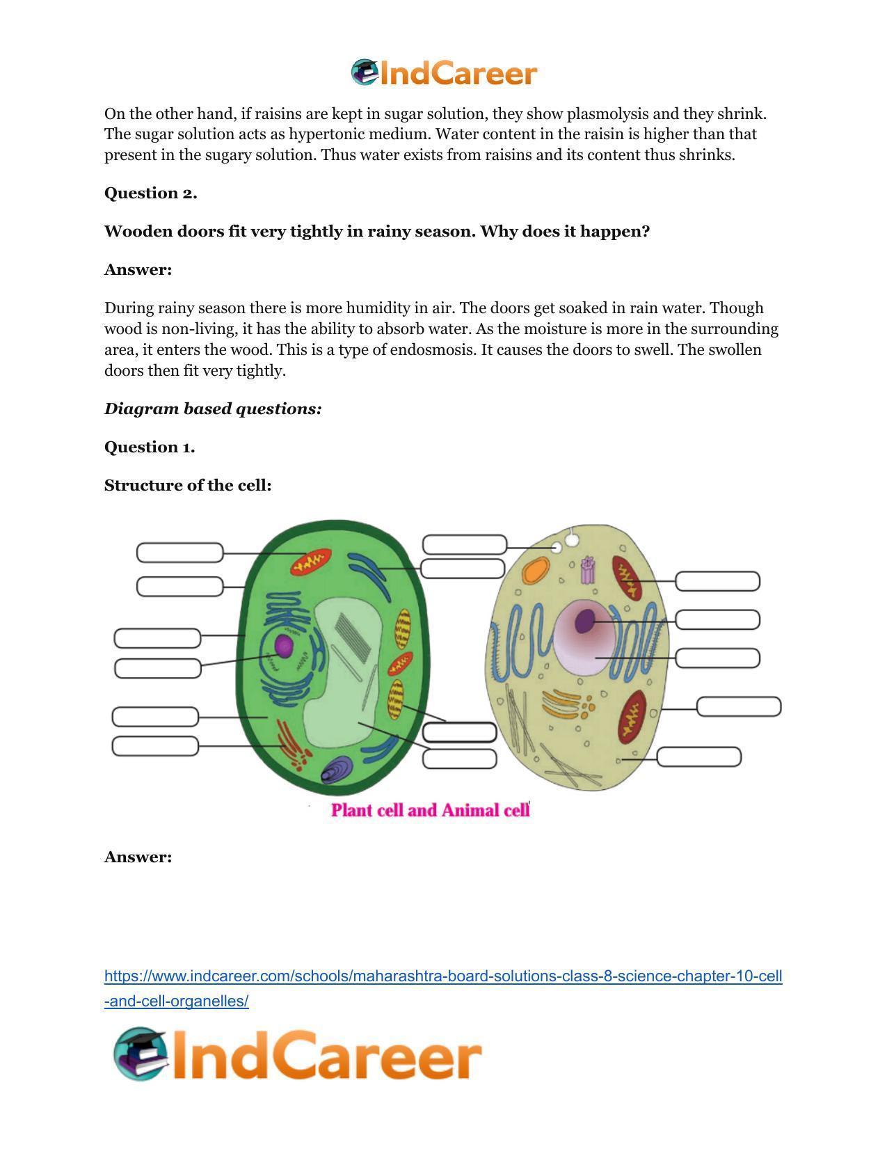 Maharashtra Board Solutions Class 8-Science: Chapter 10- Cell and Cell Organelles - Page 24