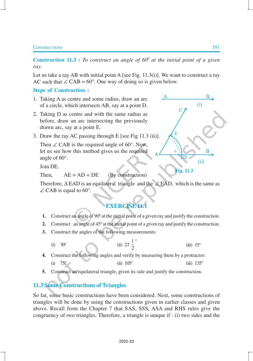 NCERT Book for Class 9 Maths Chapter 11 Constructions - Page 4