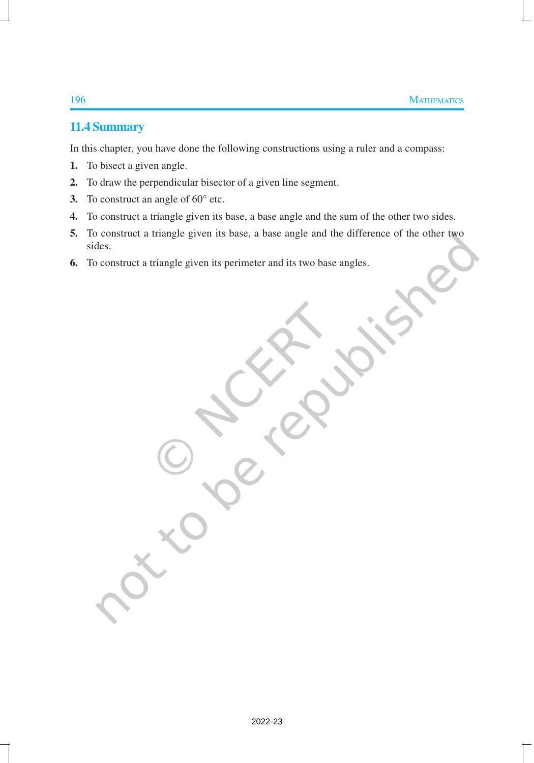 NCERT Book for Class 9 Maths Chapter 11 Constructions - Page 9