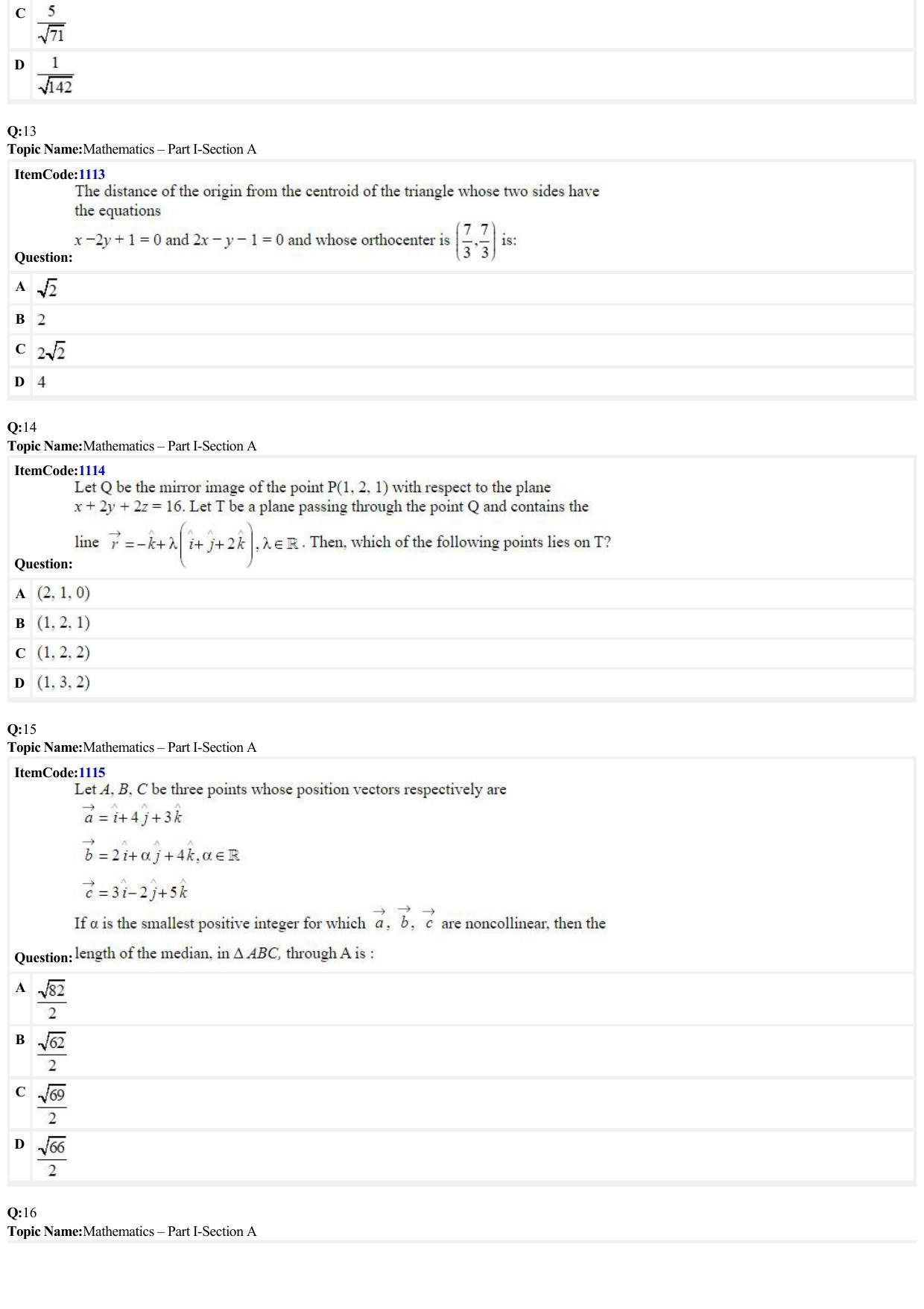 JEE Mains 2022: B.Arch English (Shift 1) 29-06-2022 Question Paper - Page 4