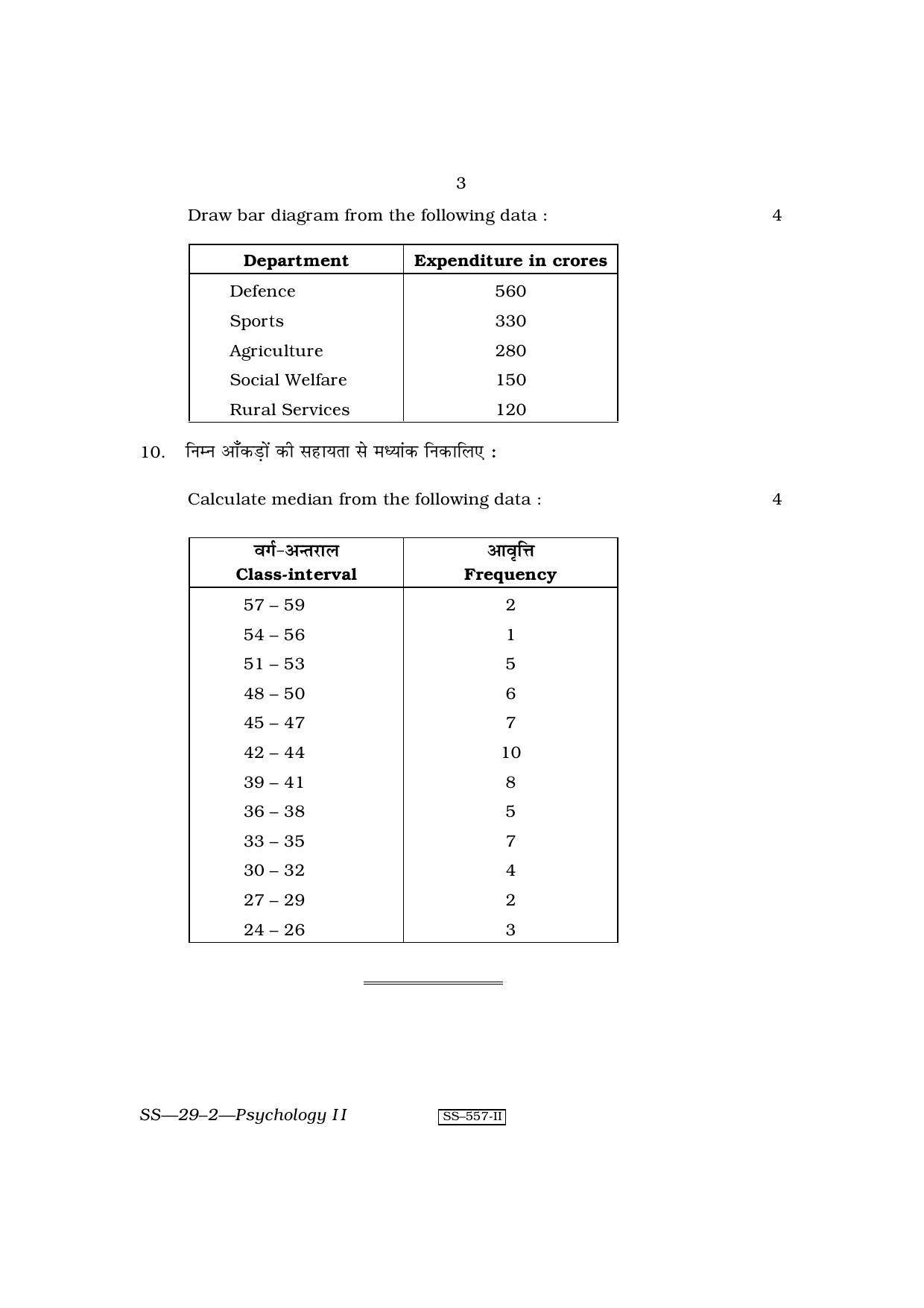 Class 12 2011 Psychology – II RBSE Question Paper - Page 3
