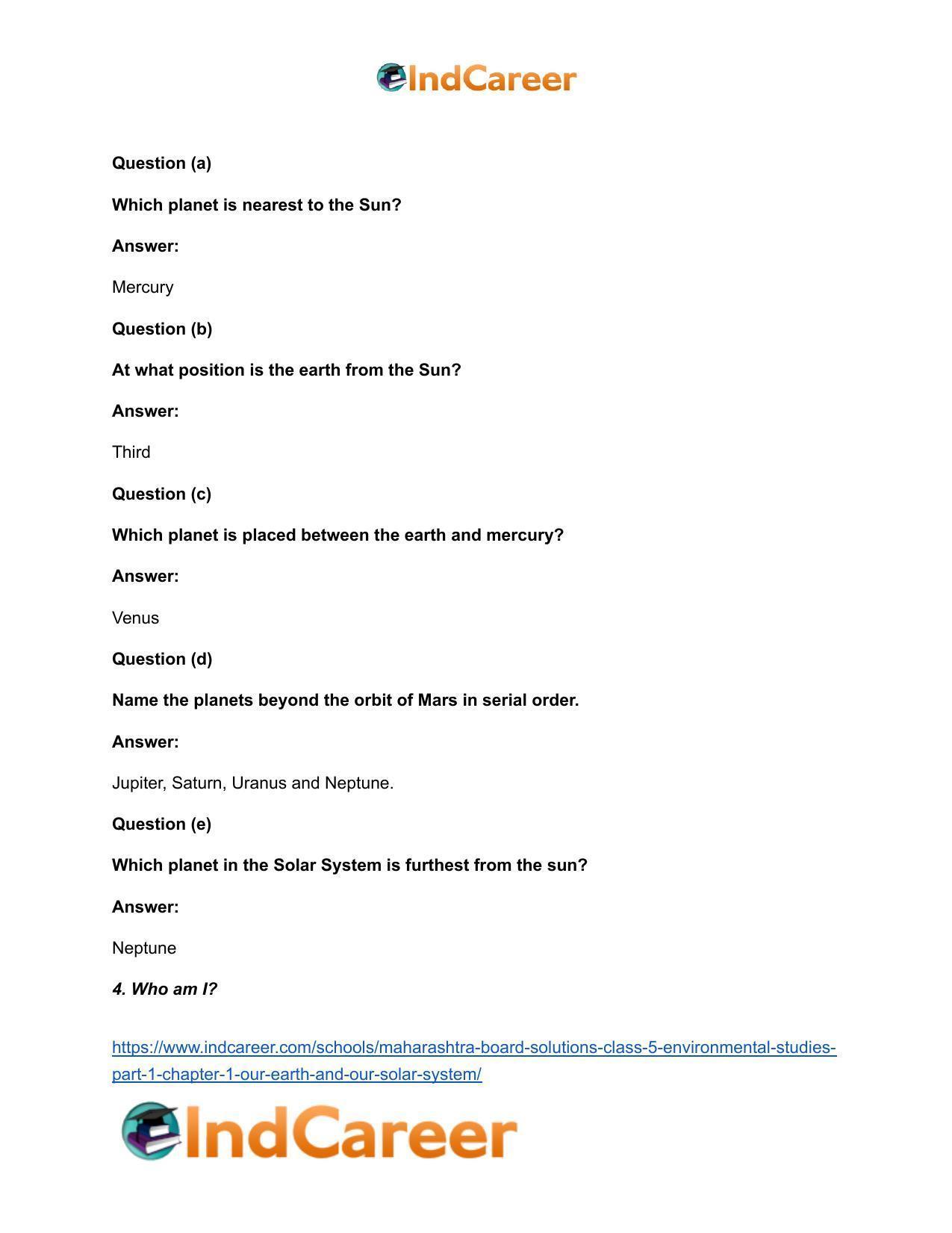 Maharashtra Board Solutions Class 5-Environmental Studies (Part 1): Chapter 1- Our Earth and Our Solar System - Page 4