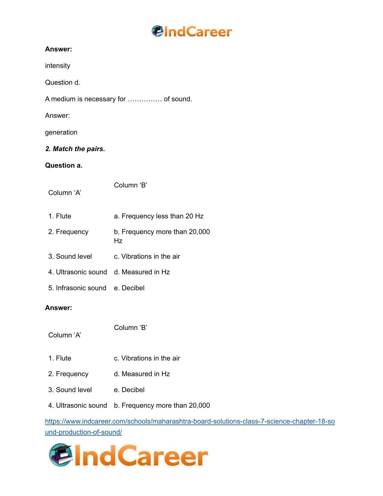 Maharashtra Board Solutions Class 7-Science: Chapter 18- Sound: Production of Sound - Page 3
