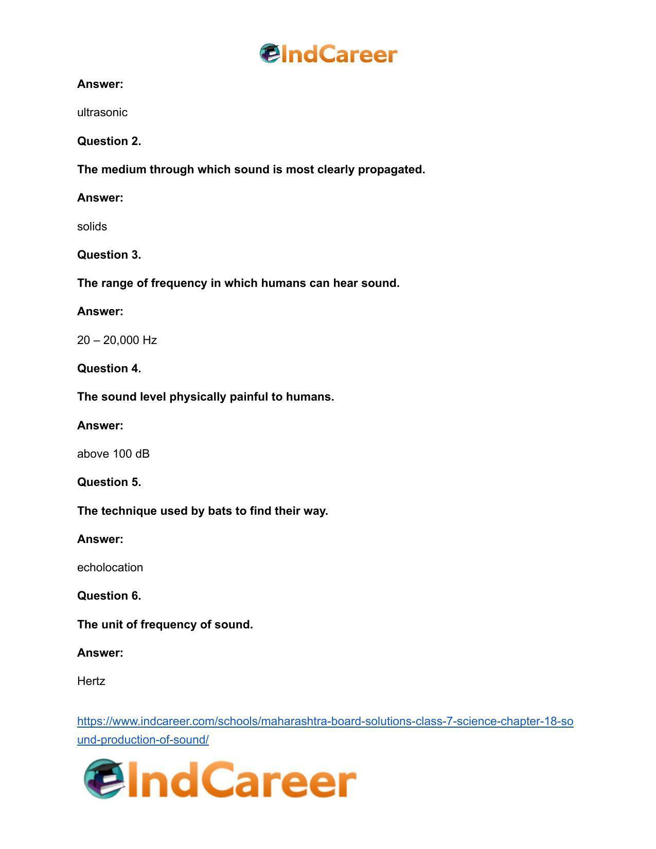 Maharashtra Board Solutions Class 7-Science: Chapter 18- Sound: Production of Sound - Page 10