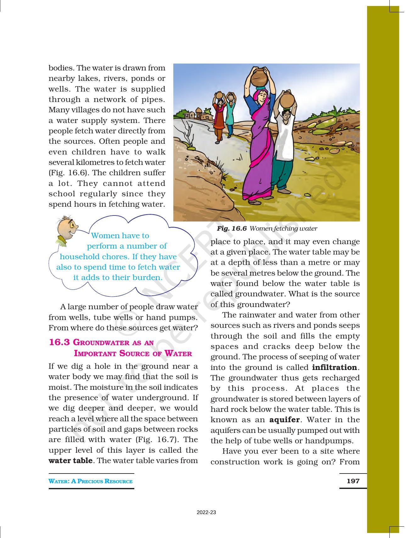 NCERT Book for Class 7 Science: Chapter 16-Water: A Precious Resource - Page 5