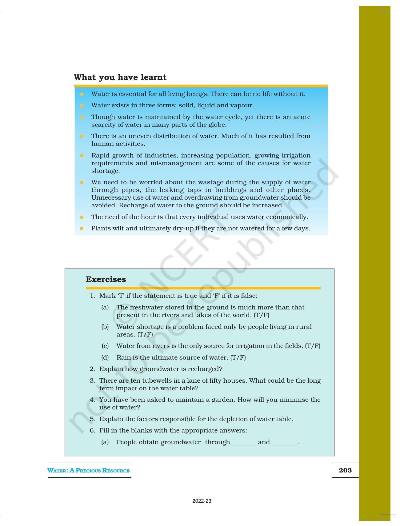 NCERT Book for Class 7 Science: Chapter 16-Water: A Precious Resource - Page 11