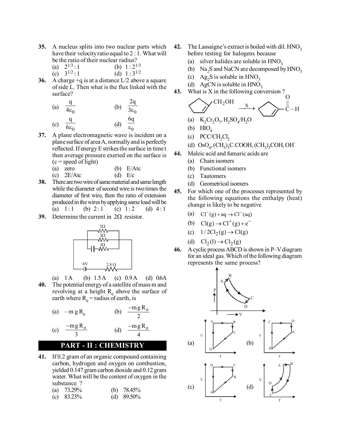 BITSAT 2020 Question Paper - Page 4