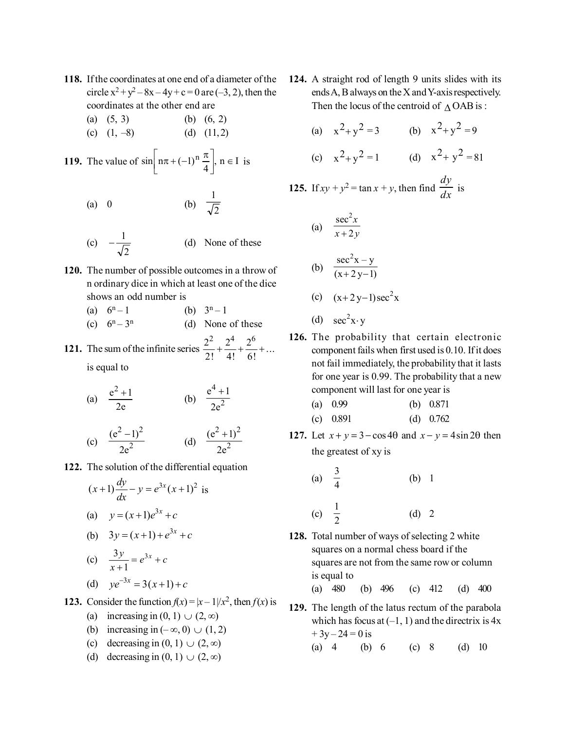 BITSAT 2020 Question Paper - Page 11