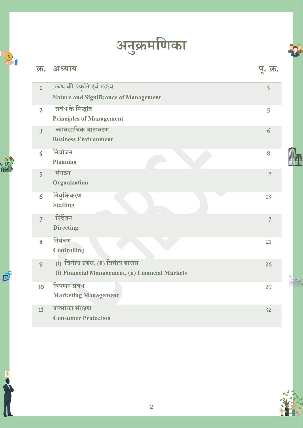 CGBSE Board Class 12 Business Studies व्यावसाय अध्ययन  2023-2024 Question Bank - Page 2