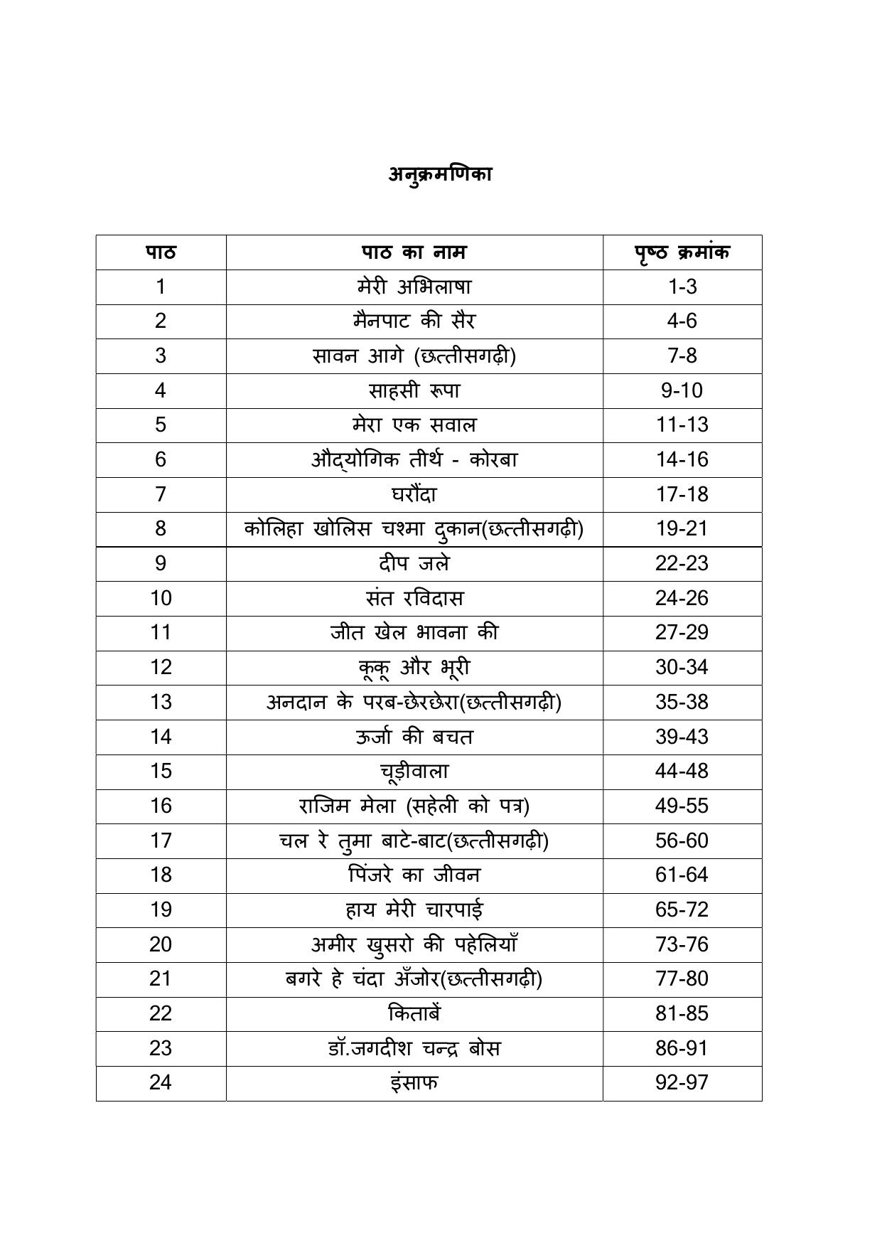 Chhattisgarh Board Class 4 Hindi Question Bank - Page 4