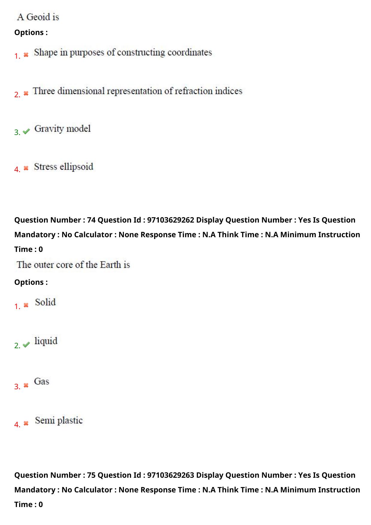AP RCET 2024 Geology Question Paper - Page 48