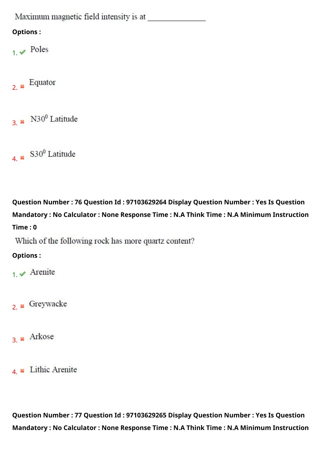 AP RCET 2024 Geology Question Paper - Page 49