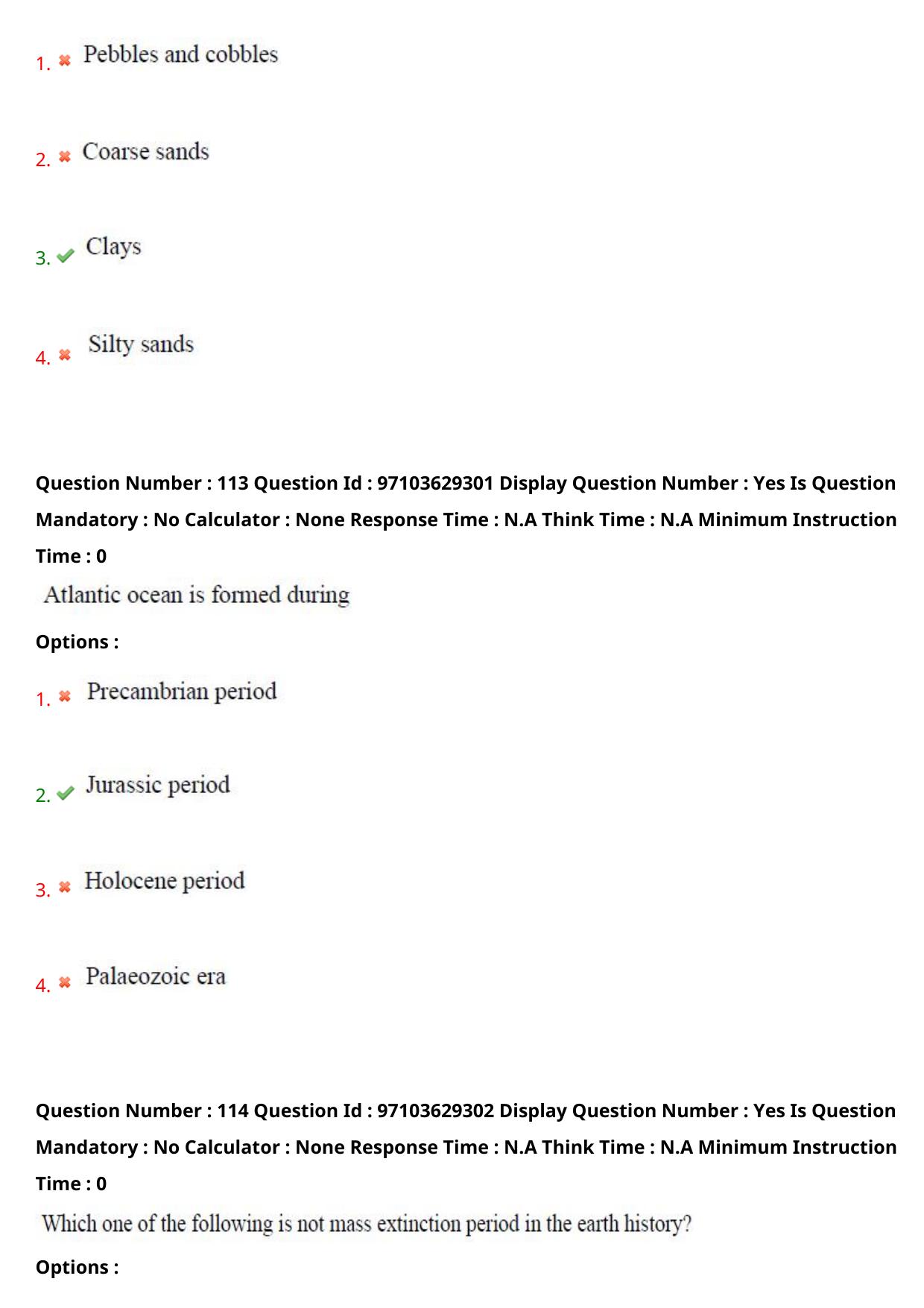 AP RCET 2024 Geology Question Paper - Page 68