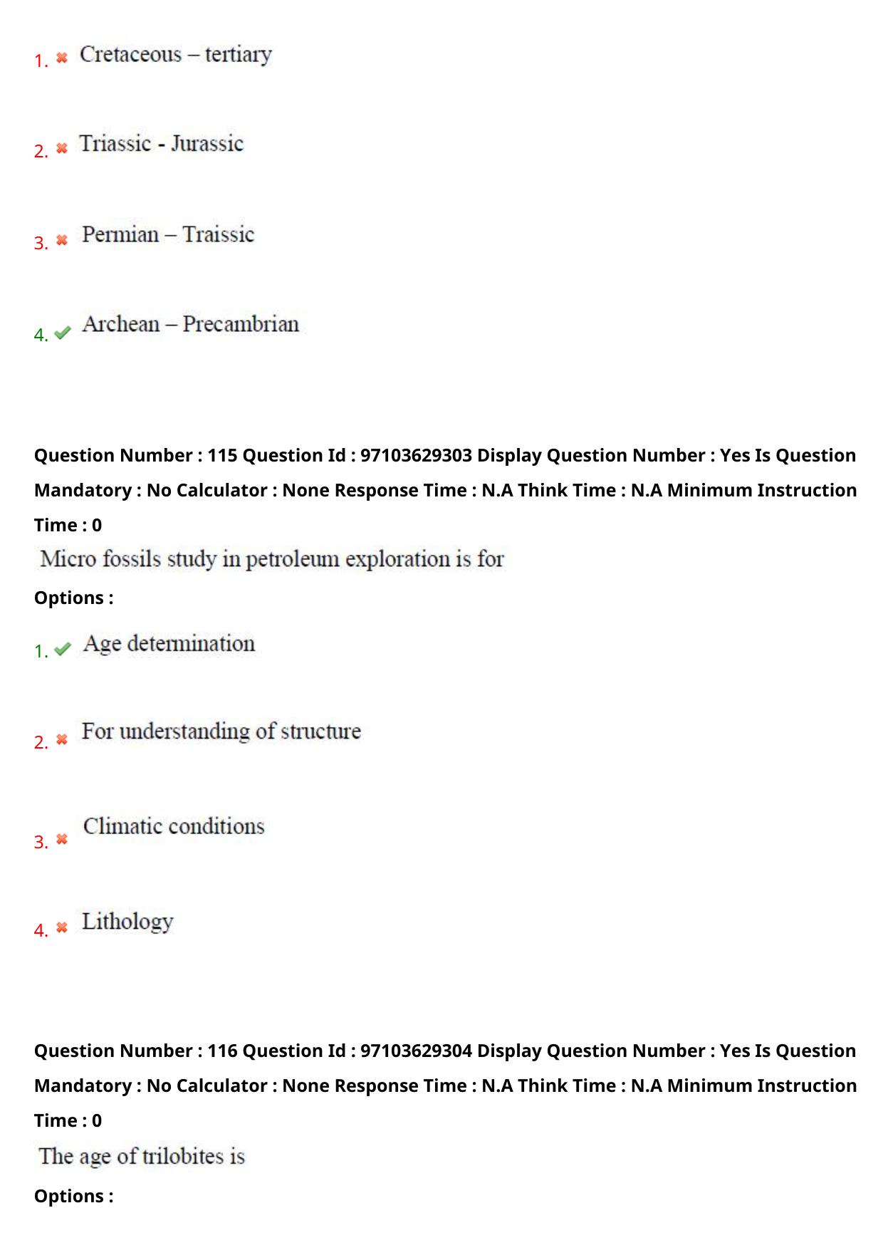 AP RCET 2024 Geology Question Paper - Page 69