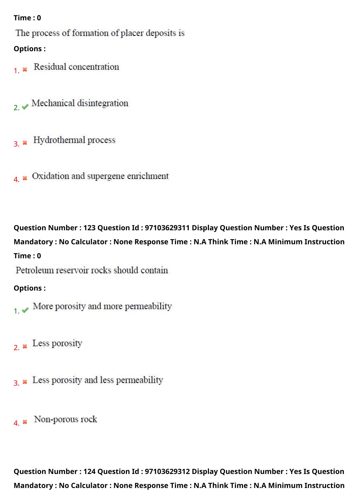 AP RCET 2024 Geology Question Paper - Page 73