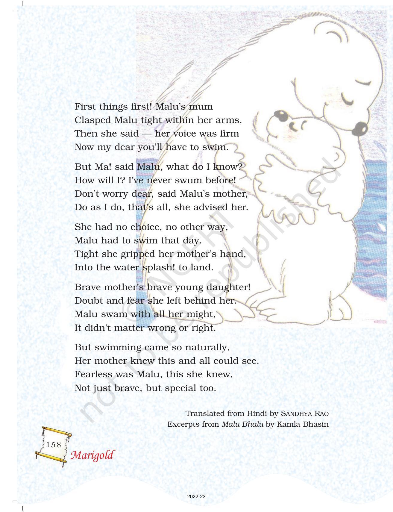 NCERT Book for Class 5 English Chapter 10 Malu Bhalu - Page 2