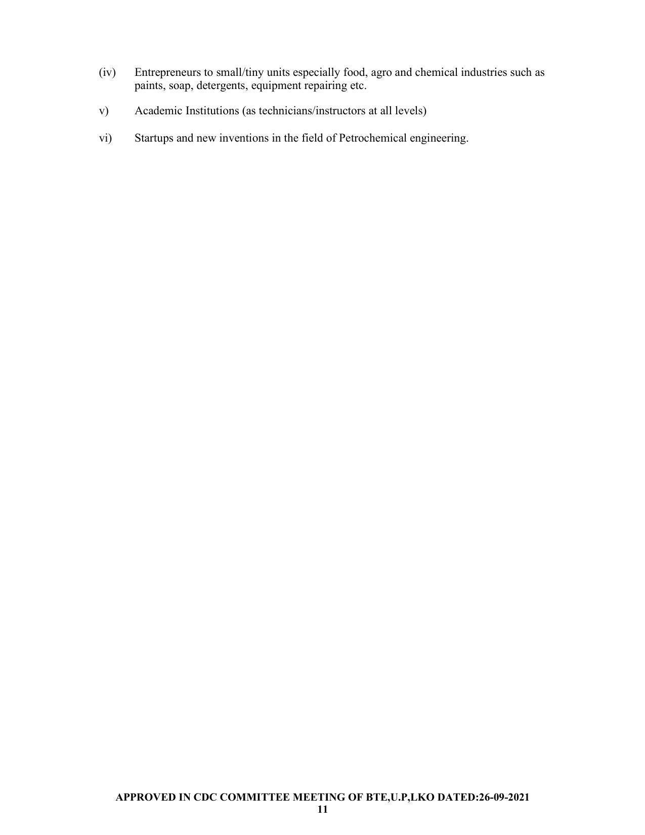 SYLLABUS FOR SEMESTER SYSTEM EFFECTIVE FROM (2021-2022) - CHEMICAL ENGINEERING (PETRO CHEMICAL) - Page 11