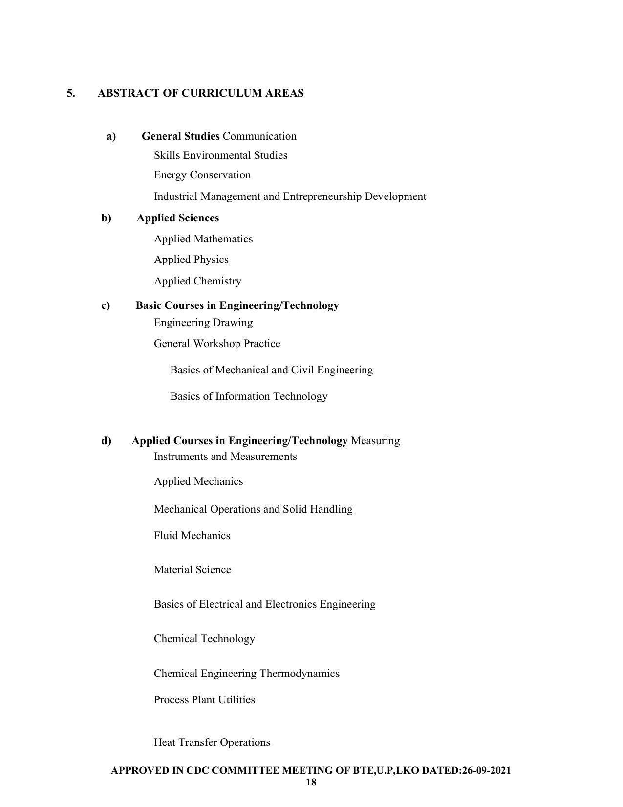 SYLLABUS FOR SEMESTER SYSTEM EFFECTIVE FROM (2021-2022) - CHEMICAL ENGINEERING (PETRO CHEMICAL) - Page 18